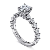 Gabriel & Co 6.5 Engagement Ring 14K White Gold Contemporary ER16419R4W44JJ