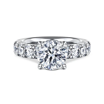 Gabriel & Co Engagement Ring 14K White Gold Classic ER16420R8W44JJ