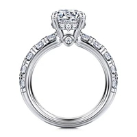 Gabriel & Co Engagement Ring 14K White Gold Classic ER16420R8W44JJ