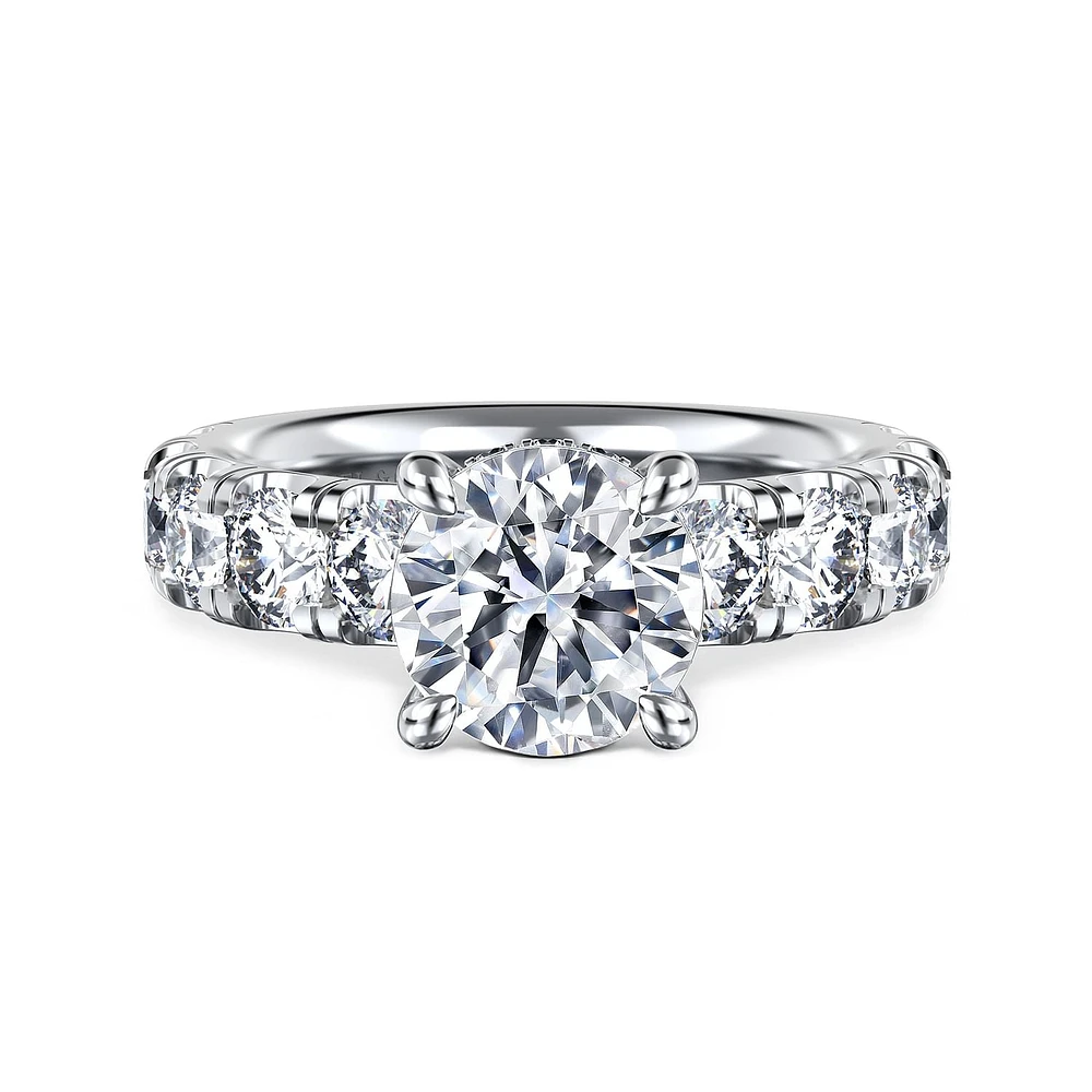 Gabriel & Co Engagement Ring 14K White Gold Classic ER16421R8W44JJ
