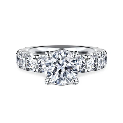 Gabriel & Co Engagement Ring 14K White Gold Classic ER16421R8W44JJ