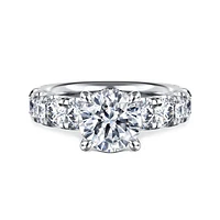 Gabriel & Co Engagement Ring 14K White Gold Classic ER16421R8W44JJ