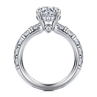 Gabriel & Co Engagement Ring 14K White Gold Classic ER16422R8W44JJ