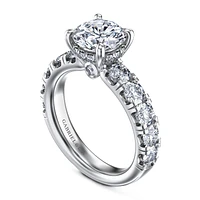 Gabriel & Co Engagement Ring 14K White Gold Classic ER16422R8W44JJ