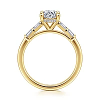 Gabriel & Co 9X6 Engagement Ring 14K Yellow Gold Contemporary ER16423O6Y44JJ