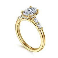 Gabriel & Co 9X6 Engagement Ring 14K Yellow Gold Contemporary ER16423O6Y44JJ