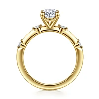 Gabriel & Co 9X6 Engagement Ring 14K Yellow Gold Contemporary ER16431O6Y44JJ