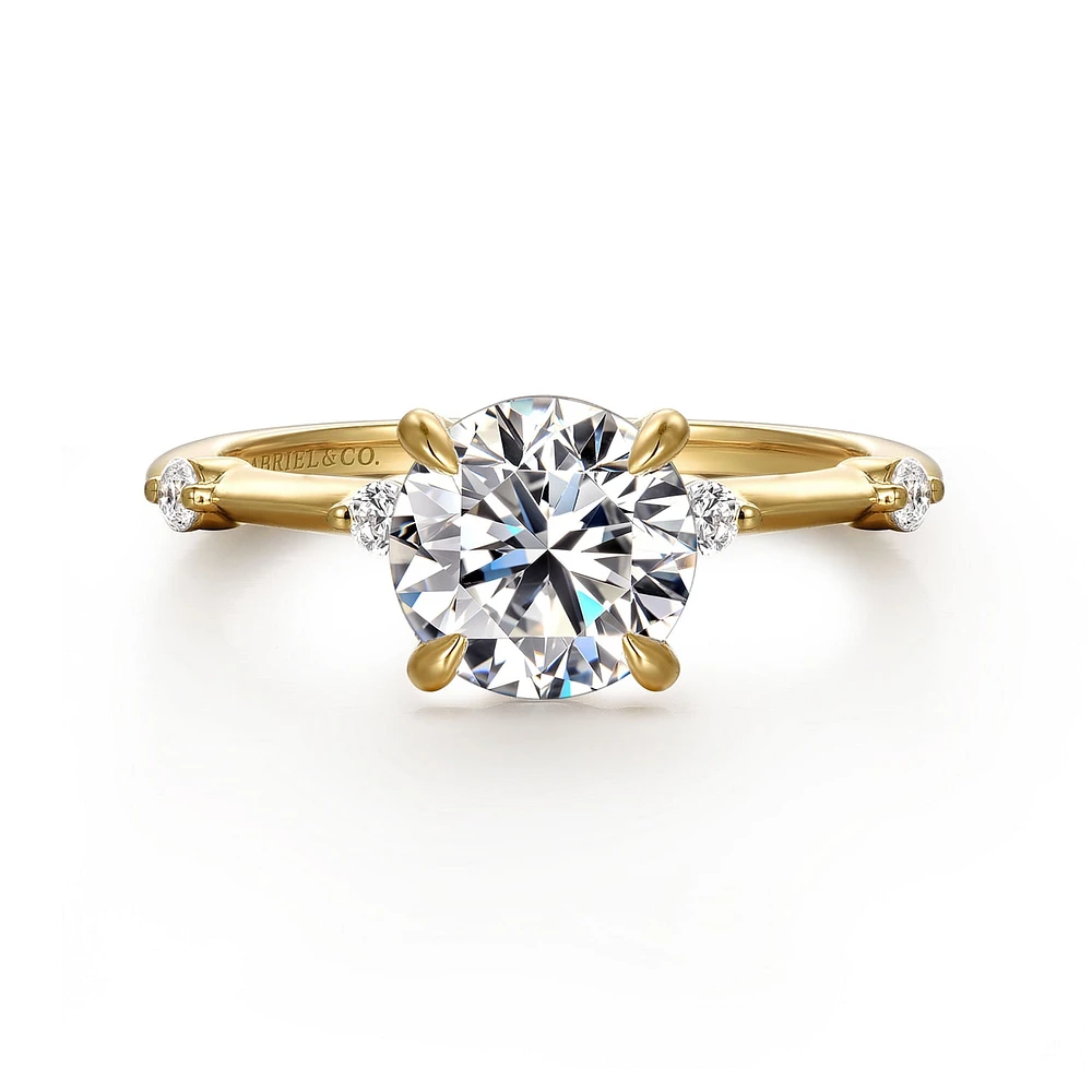 Gabriel & Co 8.5 Engagement Ring 14K Yellow Gold Contemporary ER16431R10Y44JJ