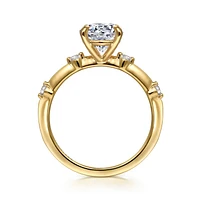 Gabriel & Co 8.5 Engagement Ring 14K Yellow Gold Contemporary ER16431R10Y44JJ