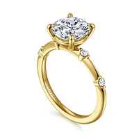 Gabriel & Co 8.5 Engagement Ring 14K Yellow Gold Contemporary ER16431R10Y44JJ