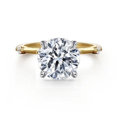 Gabriel & Co 9 Engagement Ring 14K Gold Contemporary ER16431R12M44JJ