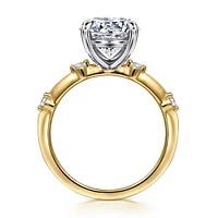 Gabriel & Co 9 Engagement Ring 14K Gold Contemporary ER16431R12M44JJ