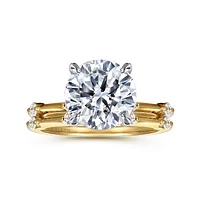Gabriel & Co 9 Engagement Ring 14K Gold Contemporary ER16431R12M44JJ