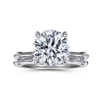 Gabriel & Co 9 Engagement Ring 14K White Gold Contemporary ER16431R12W44JJ