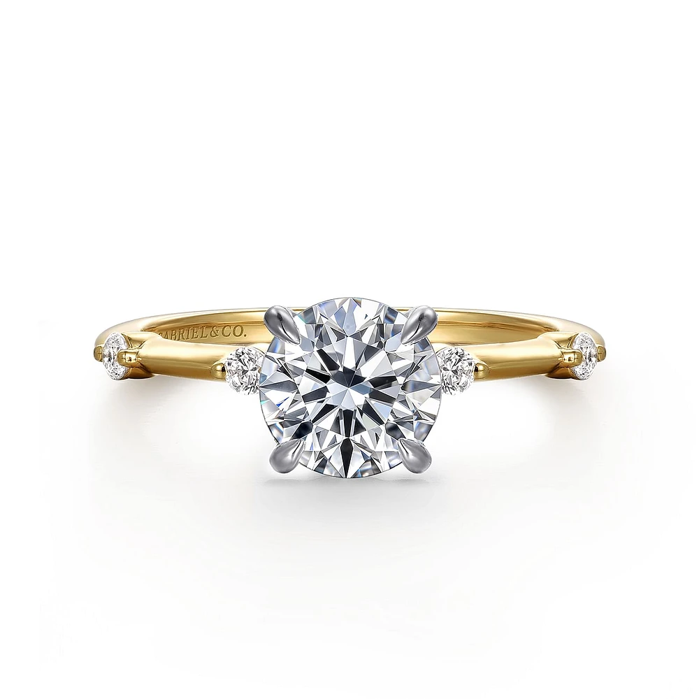 Gabriel & Co 6.5 Engagement Ring 14K Gold Contemporary ER16431R4M44JJ