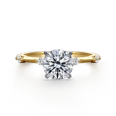 Gabriel & Co 6.5 Engagement Ring 14K Gold Contemporary ER16431R4M44JJ