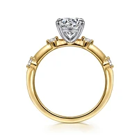 Gabriel & Co 6.5 Engagement Ring 14K Gold Contemporary ER16431R4M44JJ