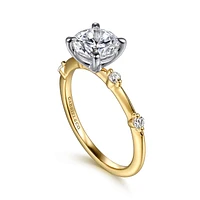 Gabriel & Co 6.5 Engagement Ring 14K Gold Contemporary ER16431R4M44JJ