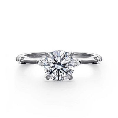 Gabriel & Co 6.5 Engagement Ring 14K White Gold Contemporary ER16431R4W44JJ