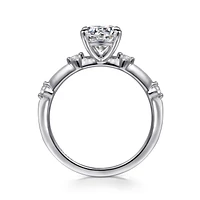 Gabriel & Co 6.5 Engagement Ring 14K White Gold Contemporary ER16431R4W44JJ