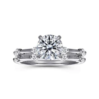 Gabriel & Co 6.5 Engagement Ring 14K White Gold Contemporary ER16431R4W44JJ