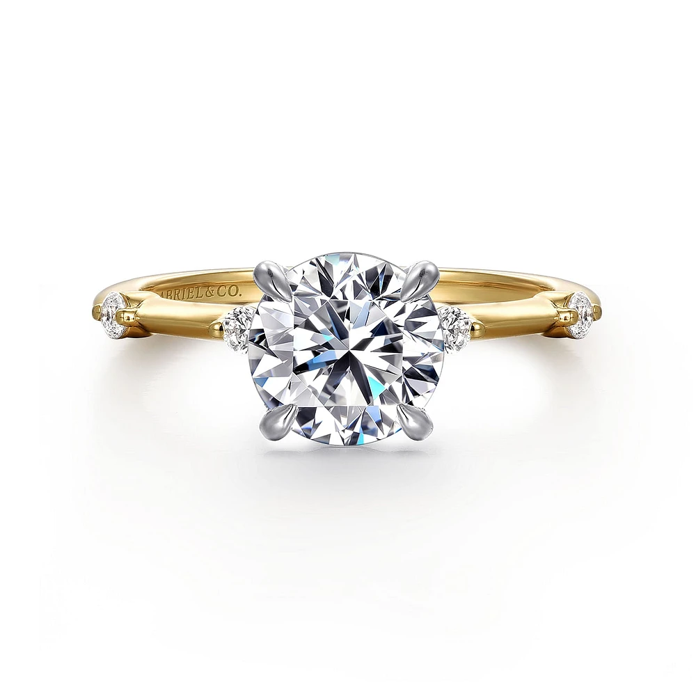 Gabriel & Co 7.4 Engagement Ring 14K Gold Contemporary ER16431R6M44JJ