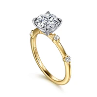 Gabriel & Co 7.4 Engagement Ring 14K Gold Contemporary ER16431R6M44JJ
