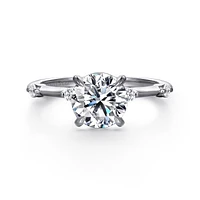 Gabriel & Co 7.4 Engagement Ring 14K White Gold Contemporary ER16431R6W44JJ