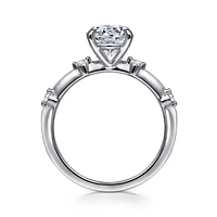 Gabriel & Co 7.4 Engagement Ring 14K White Gold Contemporary ER16431R6W44JJ