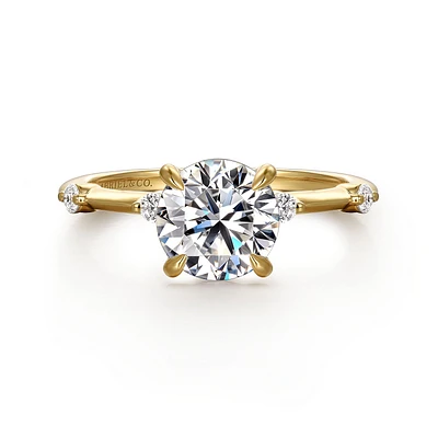 Gabriel & Co 7.4 Engagement Ring 14K Yellow Gold Contemporary ER16431R6Y44JJ