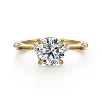 Gabriel & Co 7.4 Engagement Ring 14K Yellow Gold Contemporary ER16431R6Y44JJ