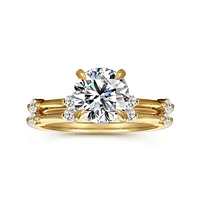Gabriel & Co 7.4 Engagement Ring 14K Yellow Gold Contemporary ER16431R6Y44JJ