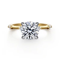 Gabriel & Co 8 Engagement Ring 14K Gold Contemporary ER16431R8M44JJ