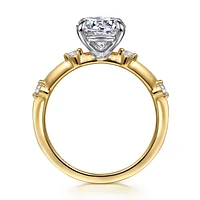 Gabriel & Co 8 Engagement Ring 14K Gold Contemporary ER16431R8M44JJ