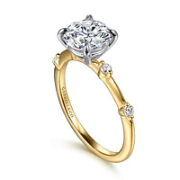 Gabriel & Co 8 Engagement Ring 14K Gold Contemporary ER16431R8M44JJ
