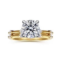 Gabriel & Co 8 Engagement Ring 14K Gold Contemporary ER16431R8M44JJ
