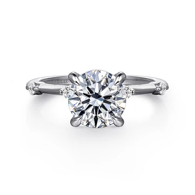 Gabriel & Co 8 Engagement Ring 14K White Gold Contemporary ER16431R8W44JJ