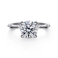 Gabriel & Co 8 Engagement Ring 14K White Gold Contemporary ER16431R8W44JJ