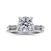 Gabriel & Co 8 Engagement Ring 14K White Gold Contemporary ER16431R8W44JJ