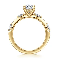 Gabriel & Co 9X6 Engagement Ring 14K Yellow Gold Starlight ER16432O6Y43JJ