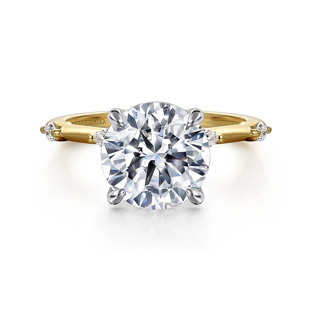 Gabriel & Co 9 Engagement Ring 14K Gold Starlight ER16432R12M43JJ