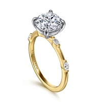 Gabriel & Co 9 Engagement Ring 14K Gold Starlight ER16432R12M43JJ