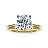 Gabriel & Co 9 Engagement Ring 14K Gold Starlight ER16432R12M43JJ