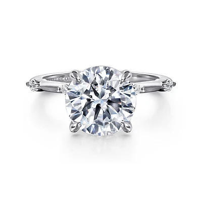 Gabriel & Co 9 Engagement Ring 14K White Gold Starlight ER16432R12W43JJ
