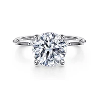 Gabriel & Co 9 Engagement Ring 14K White Gold Starlight ER16432R12W43JJ
