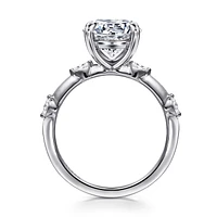 Gabriel & Co 9 Engagement Ring 14K White Gold Starlight ER16432R12W43JJ