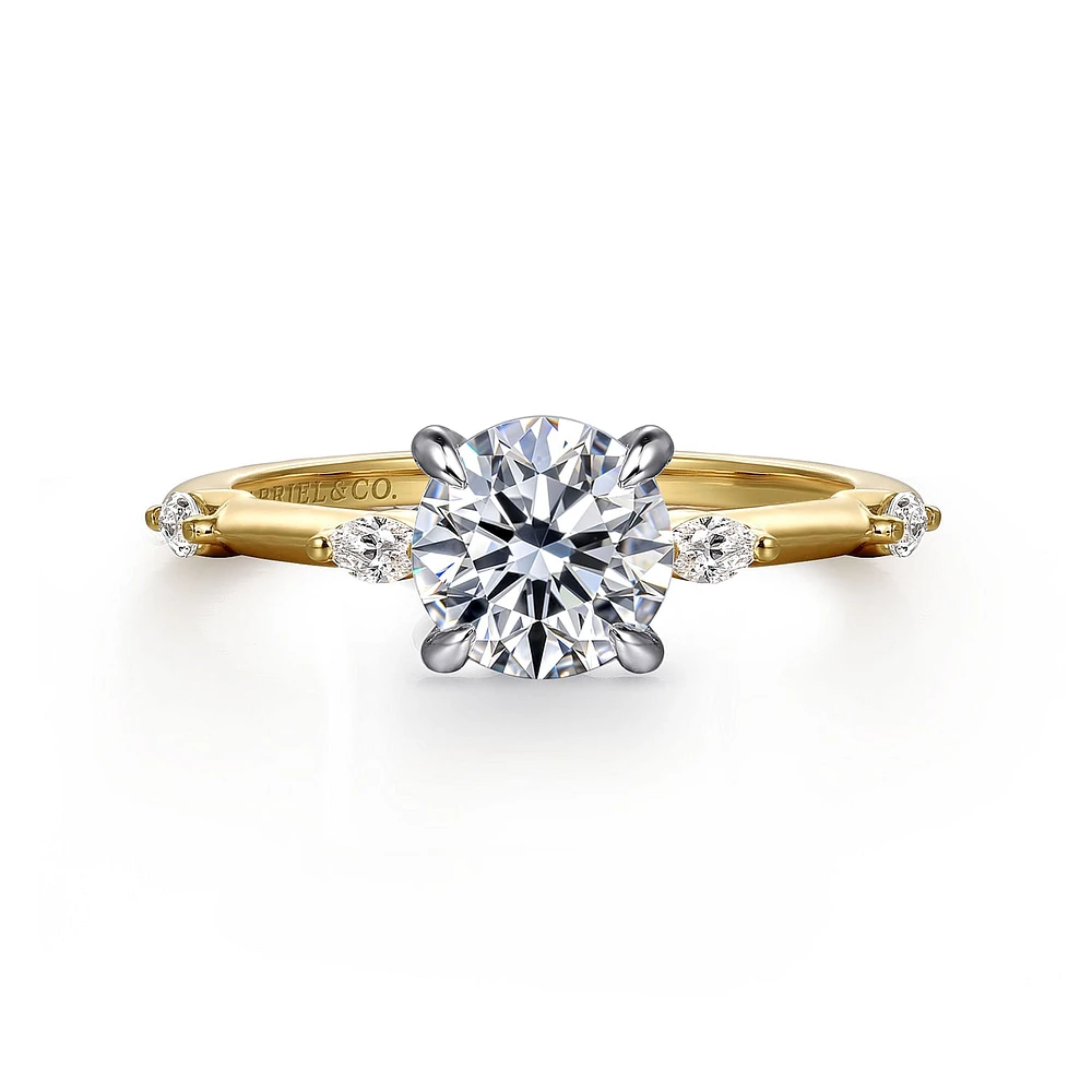 Gabriel & Co 6.5 Engagement Ring 14K Gold Starlight ER16432R4M43JJ
