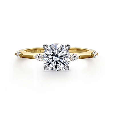 Gabriel & Co 6.5 Engagement Ring 14K Gold Starlight ER16432R4M43JJ