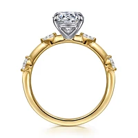 Gabriel & Co 6.5 Engagement Ring 14K Gold Starlight ER16432R4M43JJ