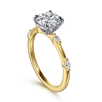 Gabriel & Co 6.5 Engagement Ring 14K Gold Starlight ER16432R4M43JJ
